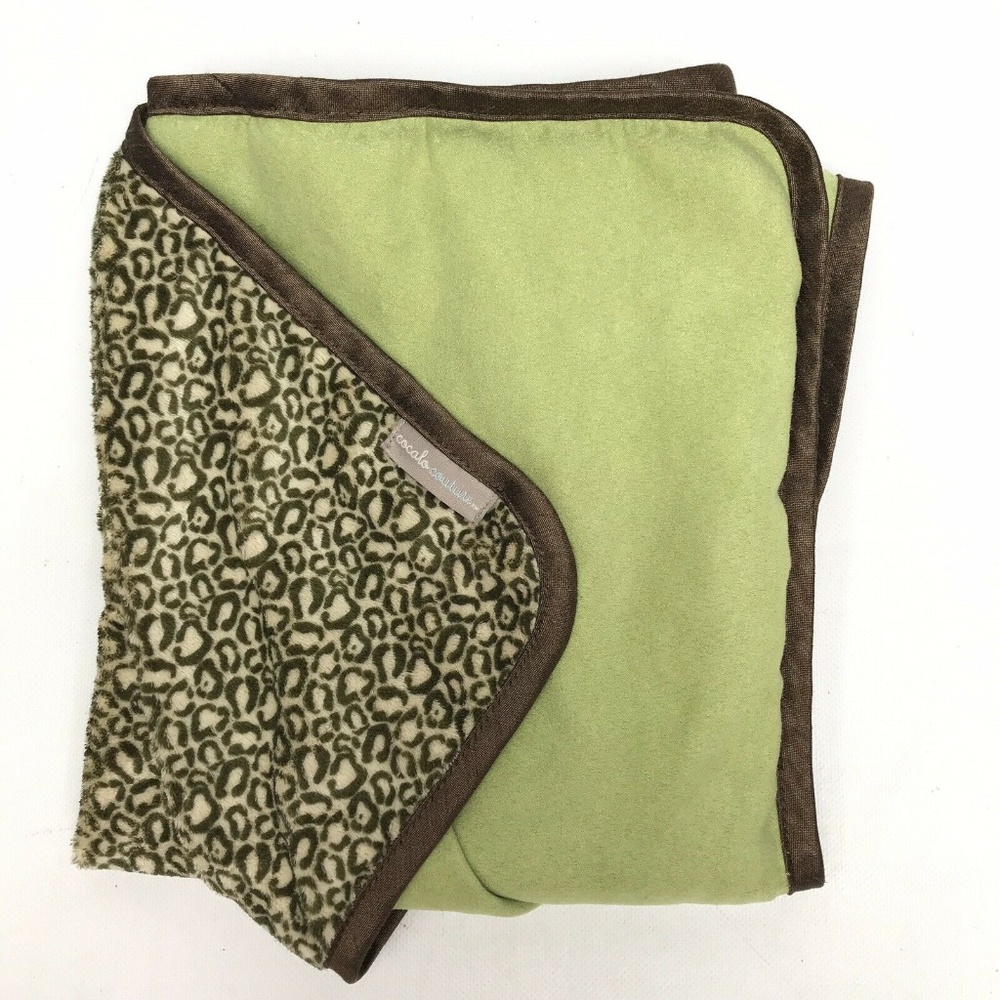 Cocalo Couture BALI Baby Blanket Soft Leopard Print 40x50